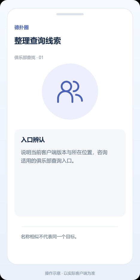 德扑圈 整理查询线索操作示意
